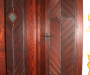 drzwi wewnętrzne rustykalne - jodełka